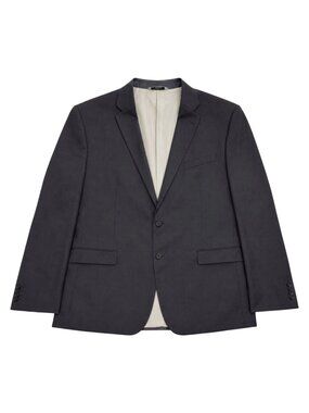 52R Mens NWT Pronto by Prontomoda Charcoal Wool Blend Suit Blazer European Fit